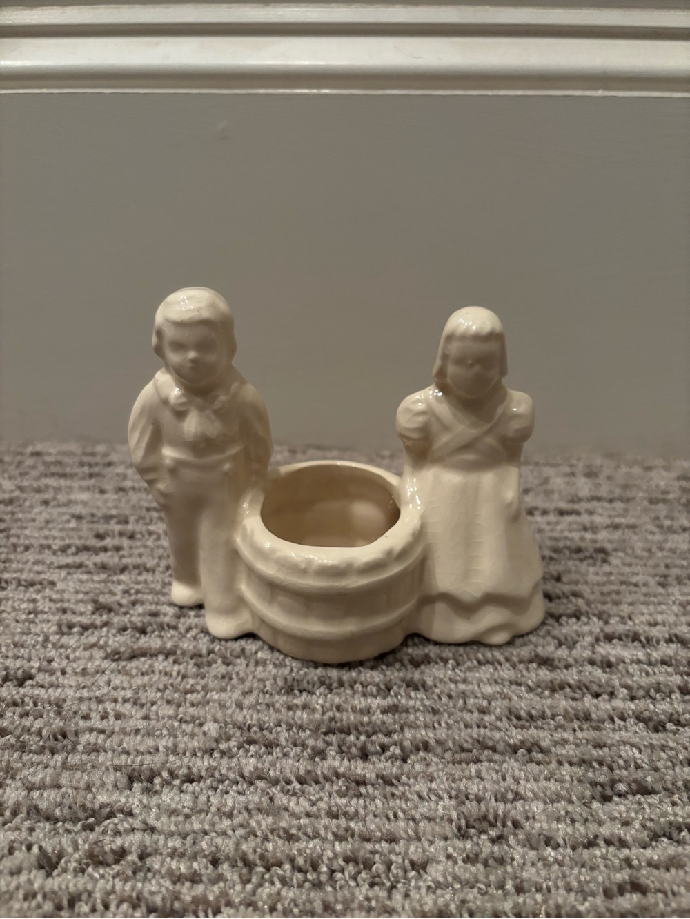 Jack and Jill Vintage Ceramic Planter